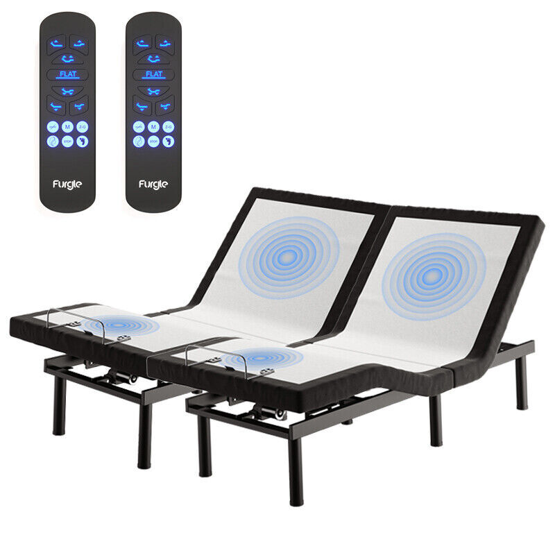 Adjustable Bed Frame Base Electric Massage Remote USB Twin TXL Full Queen King