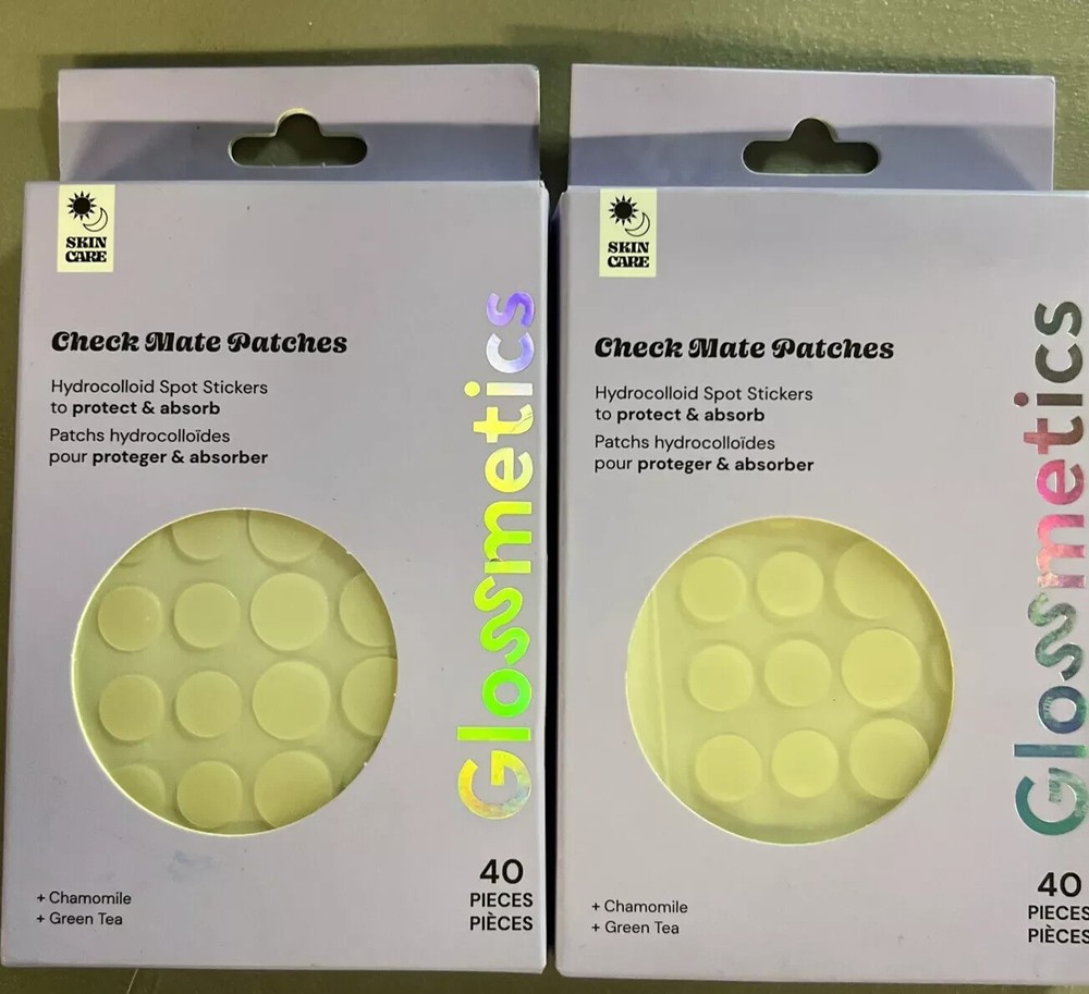 2 Pack GLOSSMETICS CHECK MATE PATCHES 40 CT Each