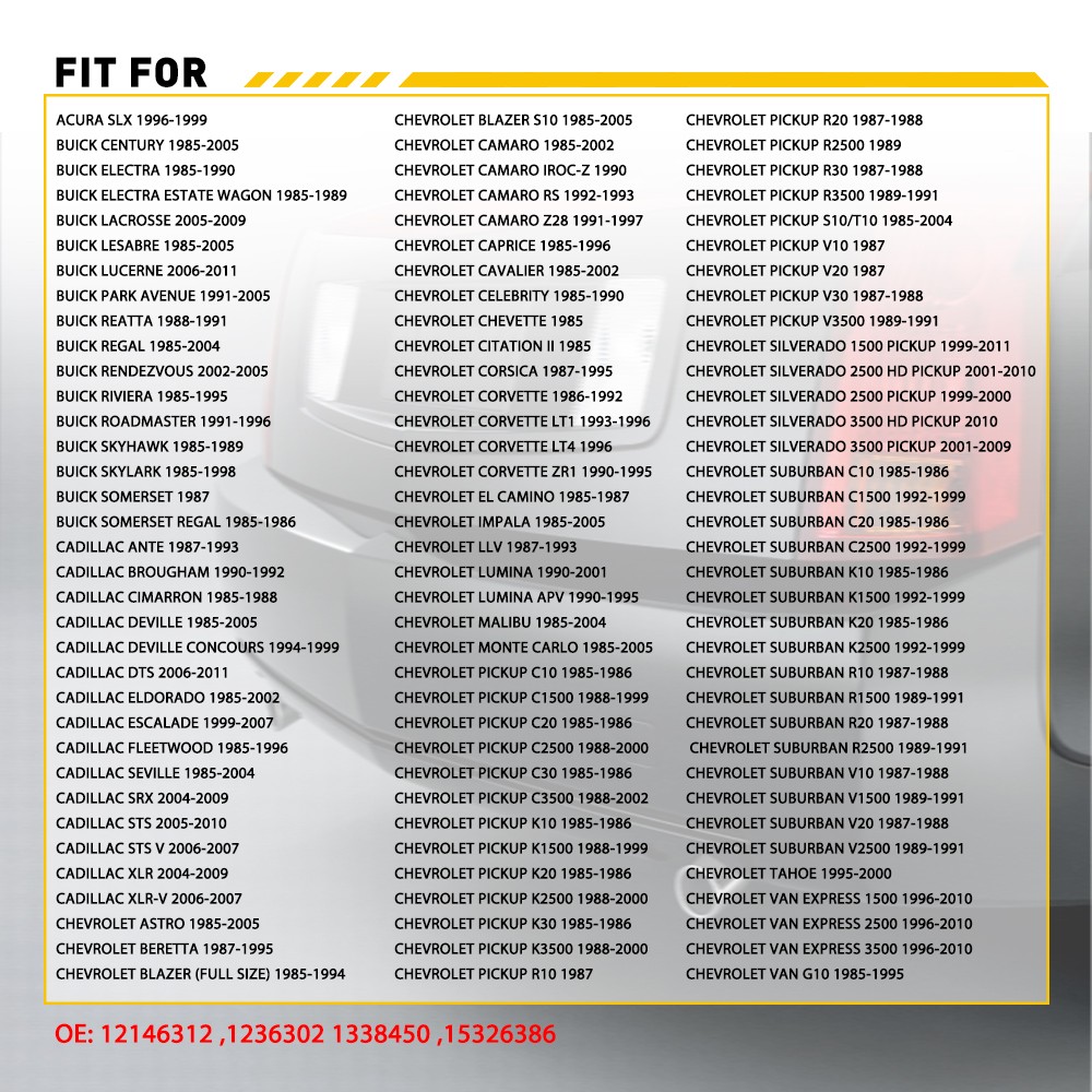 Engine Coolant Temperature Sensor Fit CADILLAC 1985-05 DEVILLE 1999-07 ESCALADE