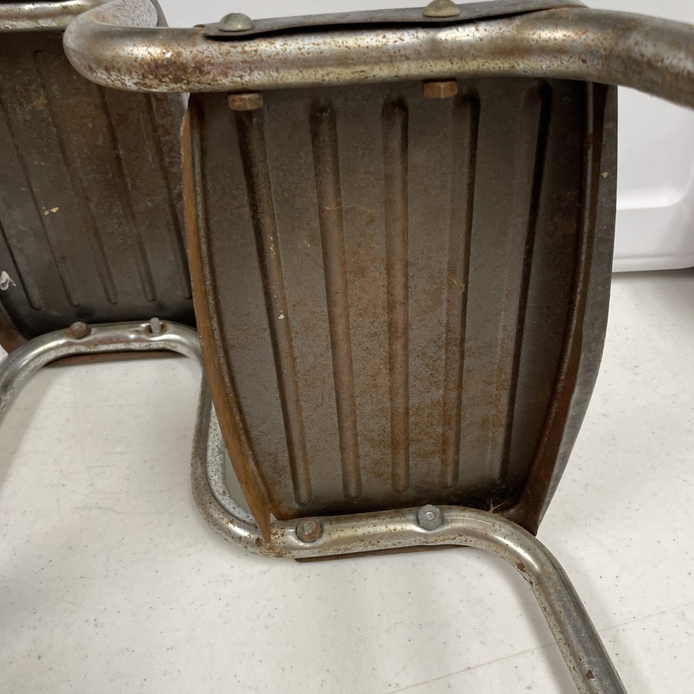 Griswold Two Step Stool Vintage Rusty Primitive Missing Nonskid Rubber ￼