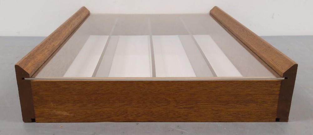Wooden Display Case w/ Plastic Window Cover EX