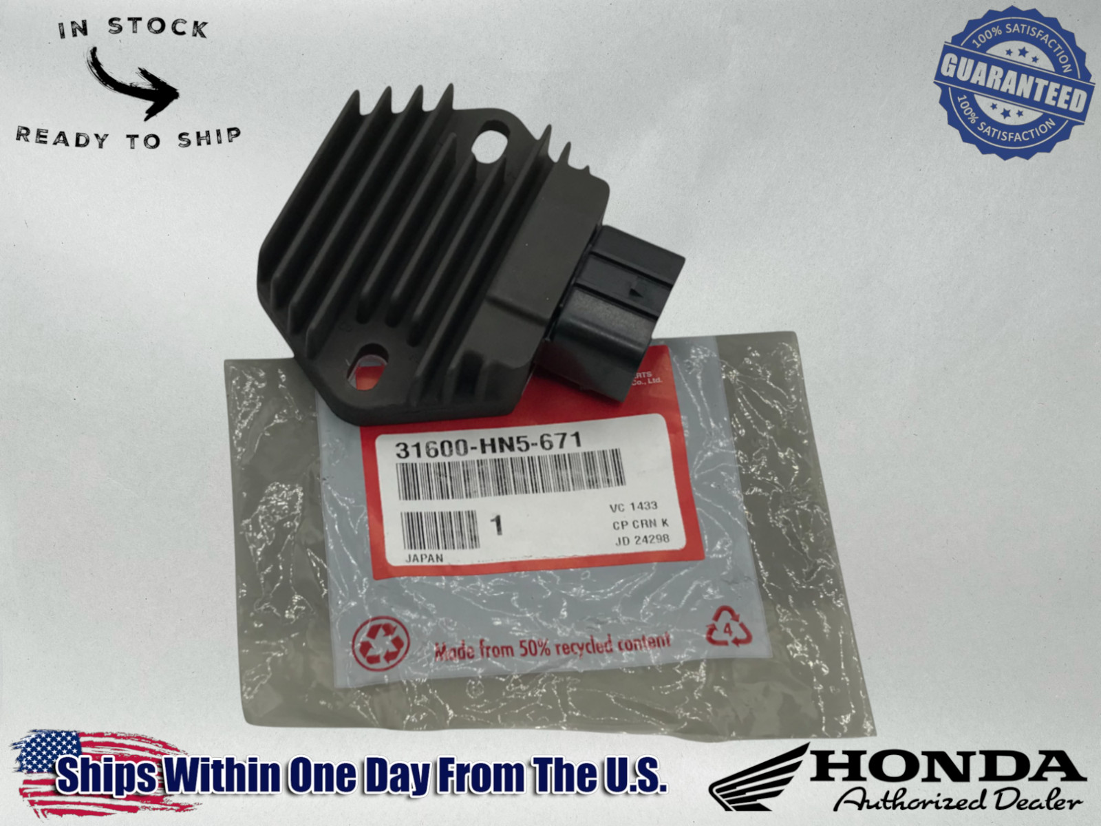 Honda Voltage Regulator Rectifier TRX350 400 450 Foreman Rancher 31600-HN5-671
