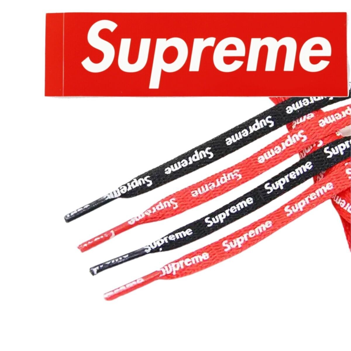 AF1 Supreme Shoe Laces 120cm BLACK, RED, WHITE WHEAT air jordan, dunks, airforce