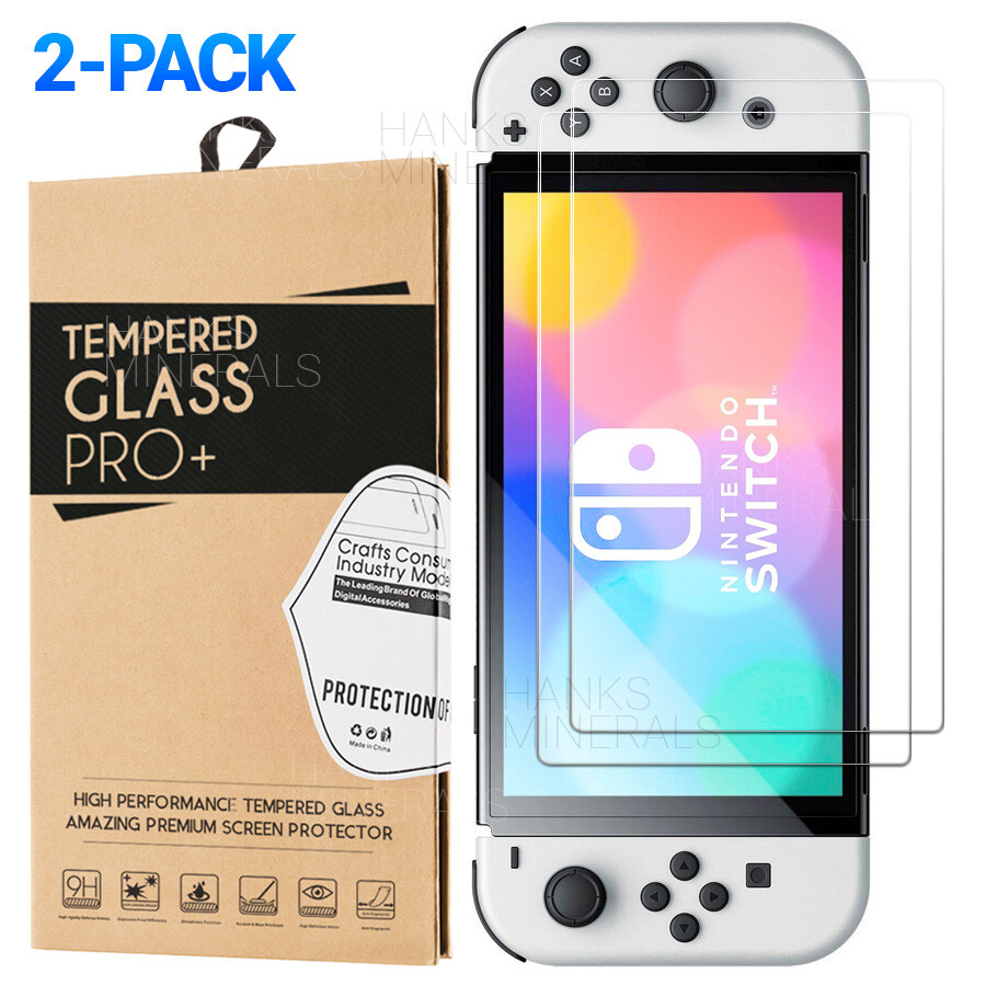 2-Pack Tempered Glass Screen Protector For Nintendo Switch OLED