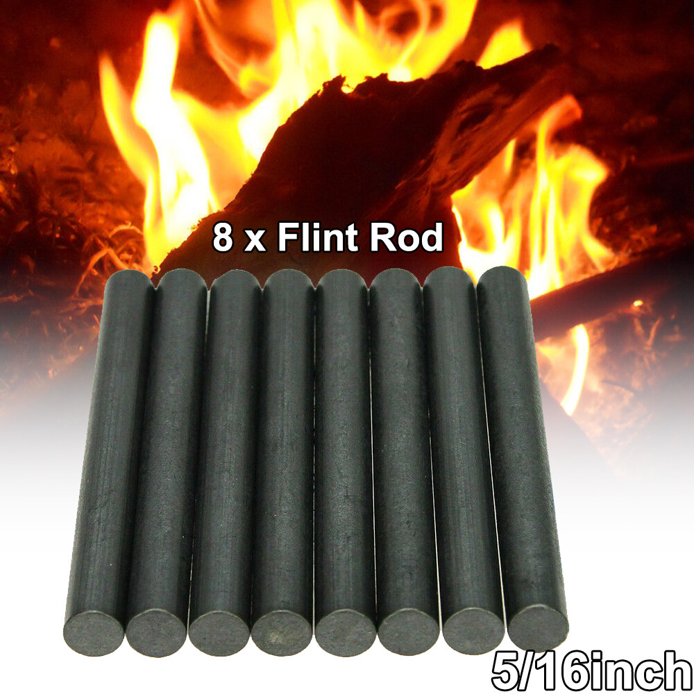 Emergency Magnesium Flint Fire Starter Ferro Rod Lighter Outdoors Survival Tool