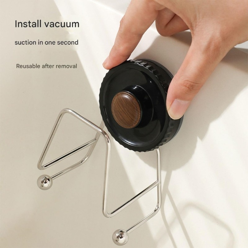 Suction Cup Suction Sponge Holder Wall Mounted Sponge Water Drain Rack