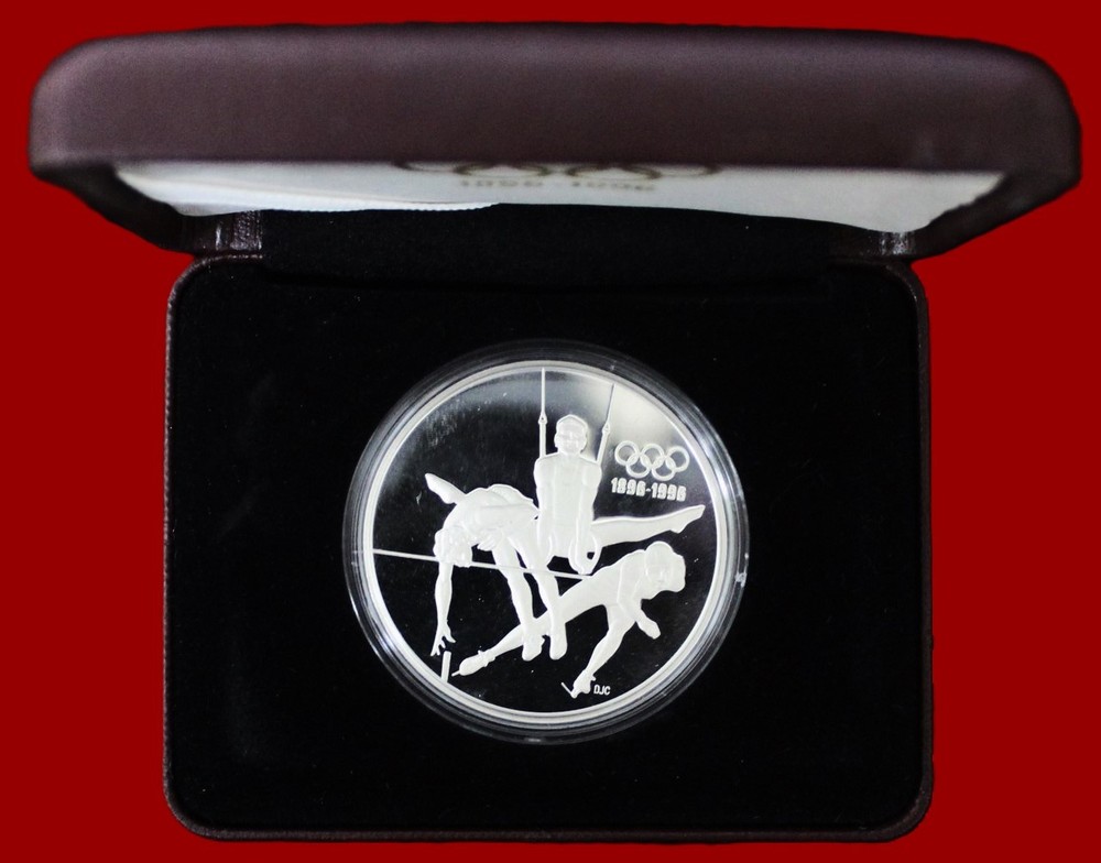 1992 $15 Canada 1 oz. SILVER Olympic Centennial 1896-1996 Proof