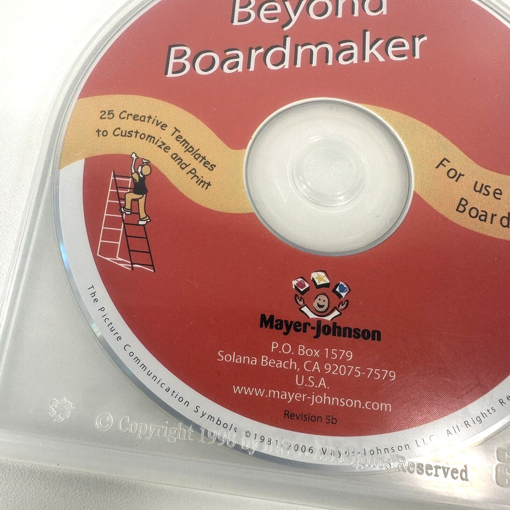 Beyond Boardmaker CD Disc - Mayer-Johnson - New - FREE SHIP
