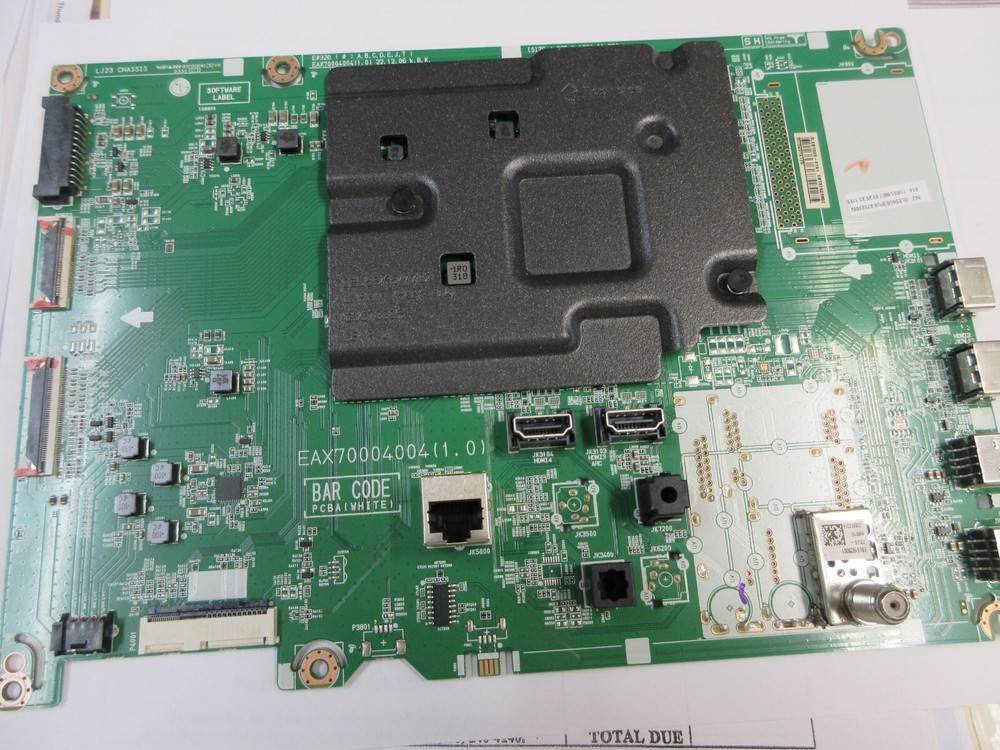 EBT67523802 LG OLED65B3PUA MAIN BOARD EBT67523802