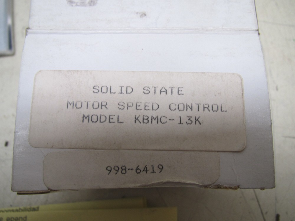 NEW Solid State Motor Speed Control Model: KBMC-13K FREE SHIPPING