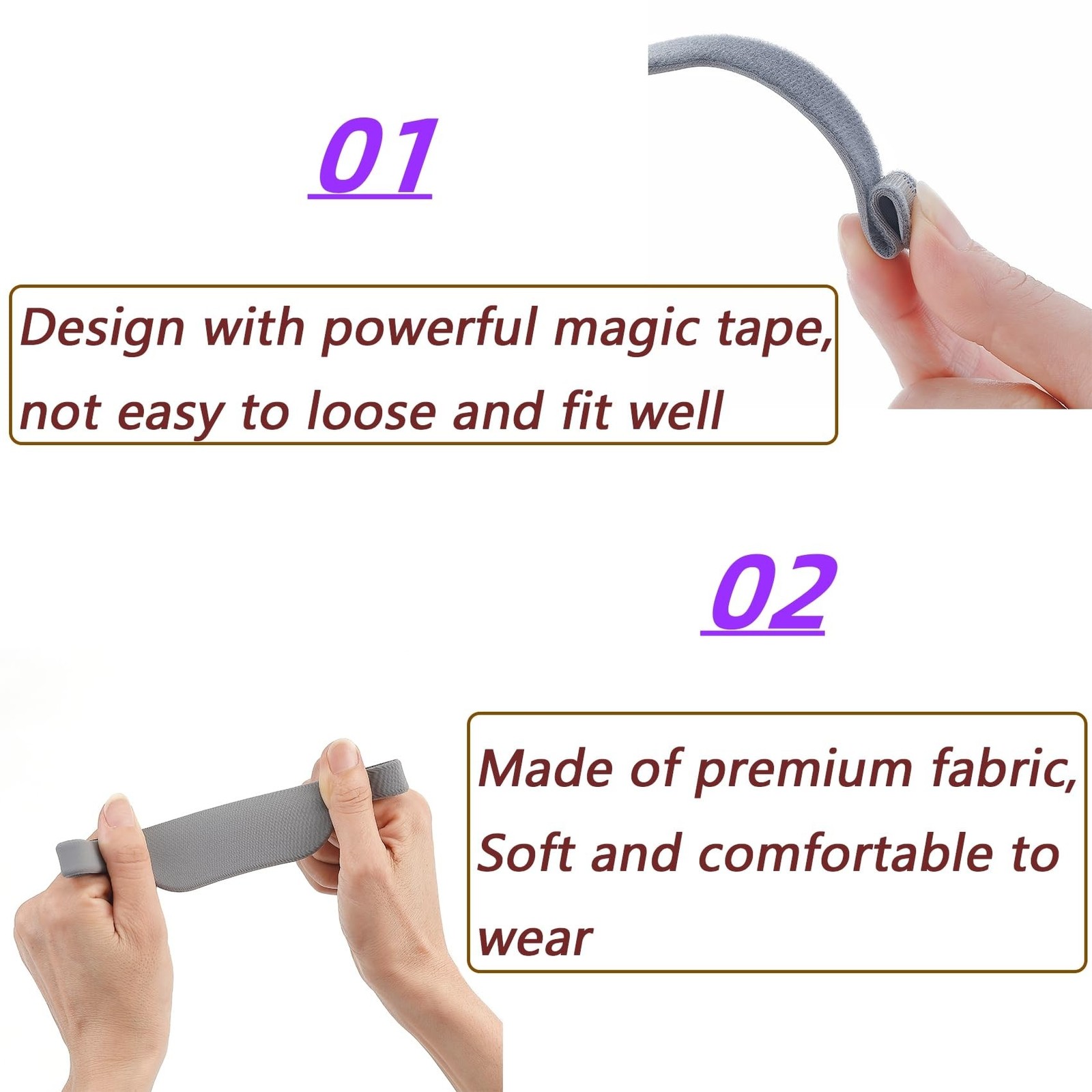 Mckudo Headgear Strap Compatible with DreamWear Nasal Pillow, Fullly Adjustab...
