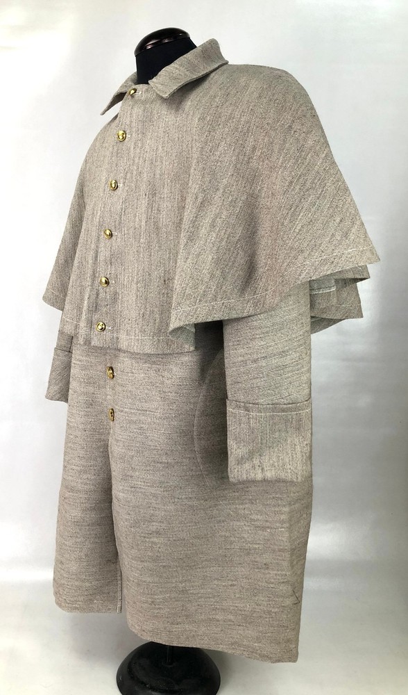 Civil War Confederate Jean Wool Greatcoat Size 42