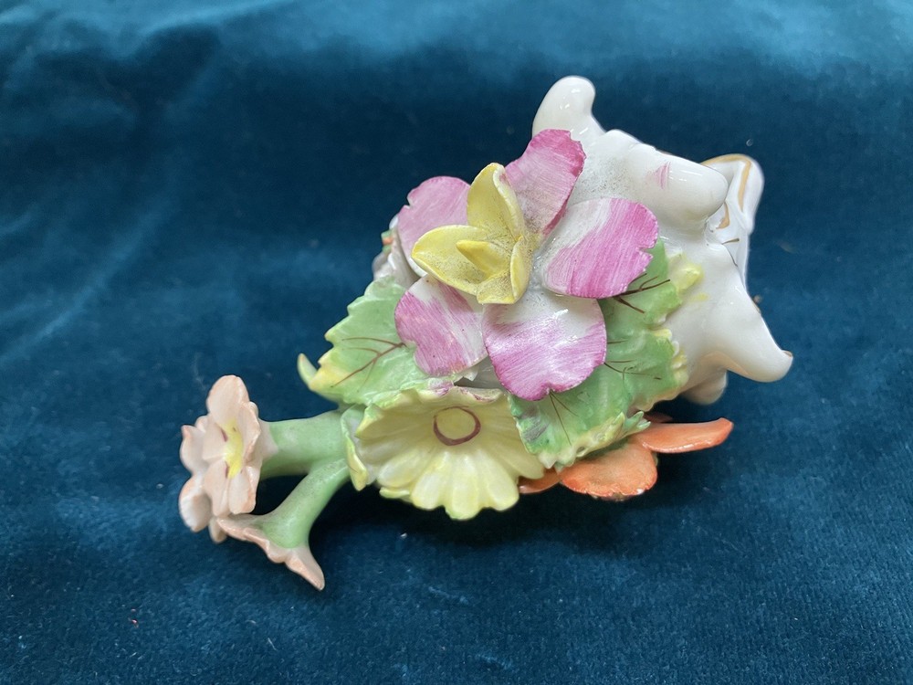 Antique Dresden Floral Chandelier Pull