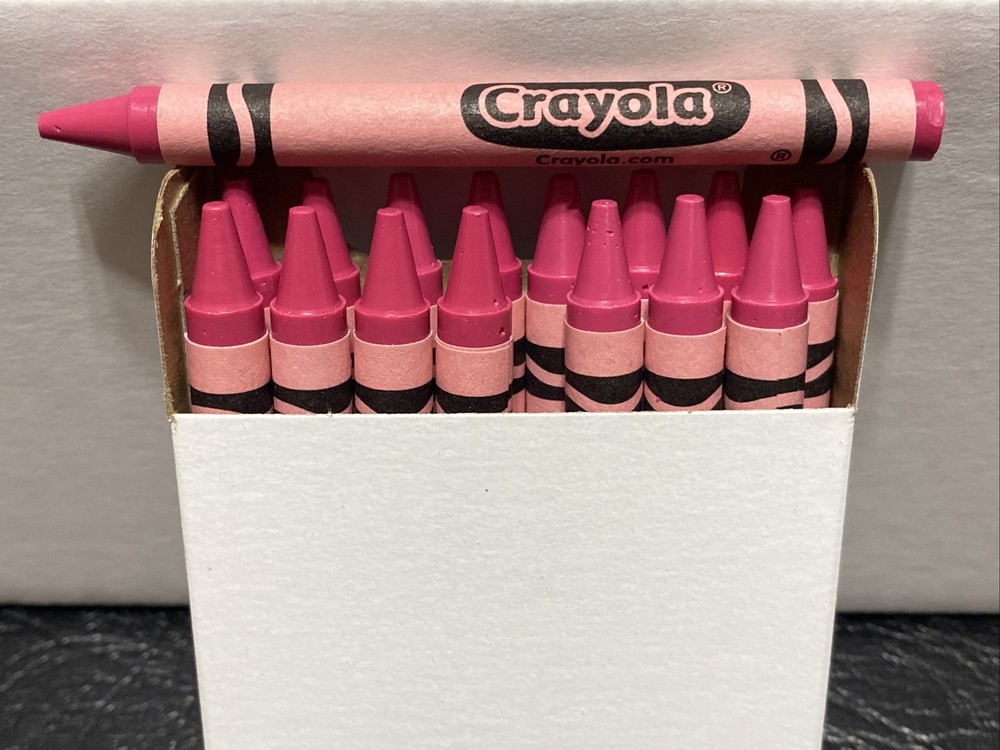 (16) Crayola Crayons (tickle me pink) BULK