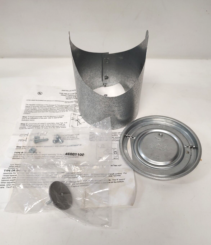 FIELD CONTROLS - 5" AUTOMATIC DRAFT REGULATOR CONTROL B34, 34B New Old Stock