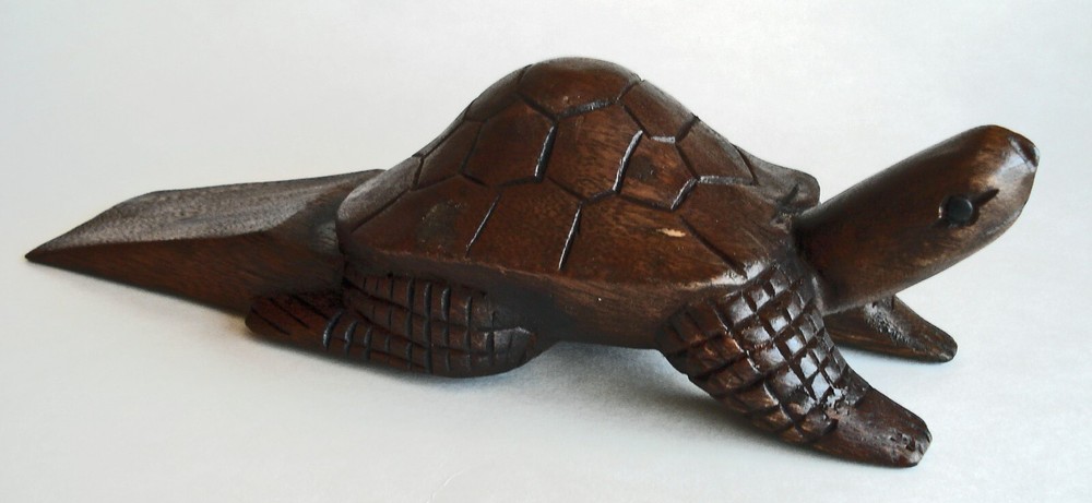 SEA TURTLE WOOD DOORSTOP