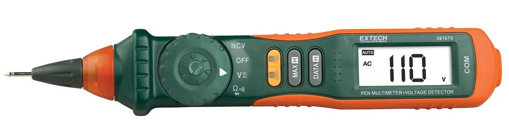 381676A 9 Function Pen Multimeter + NCV Auto/Manual Ranging Pen Multimeter wi...
