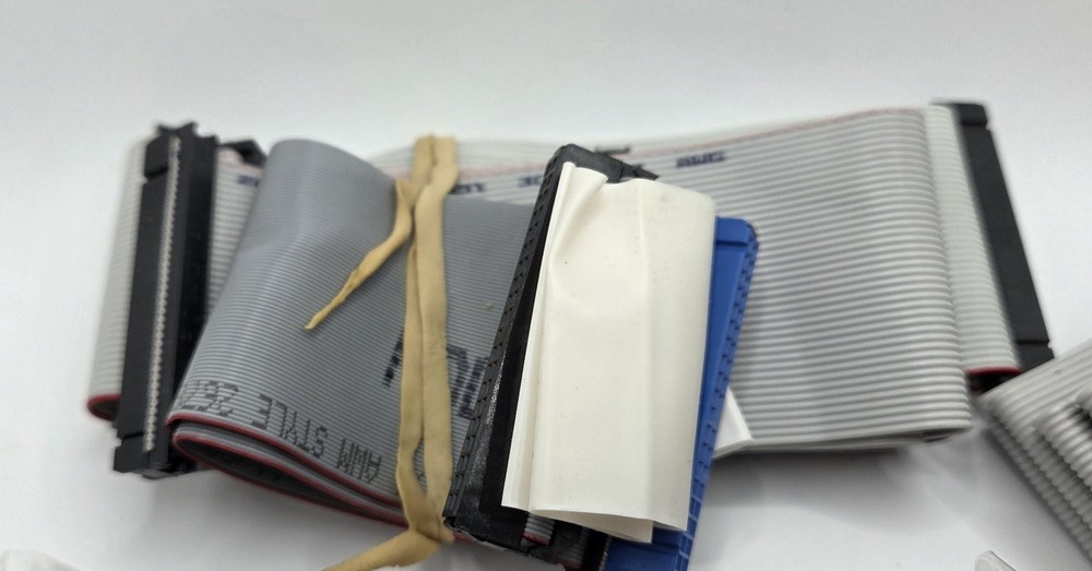 Assorted PC Computer Memory Data Cable Ribbons Bundle - USED