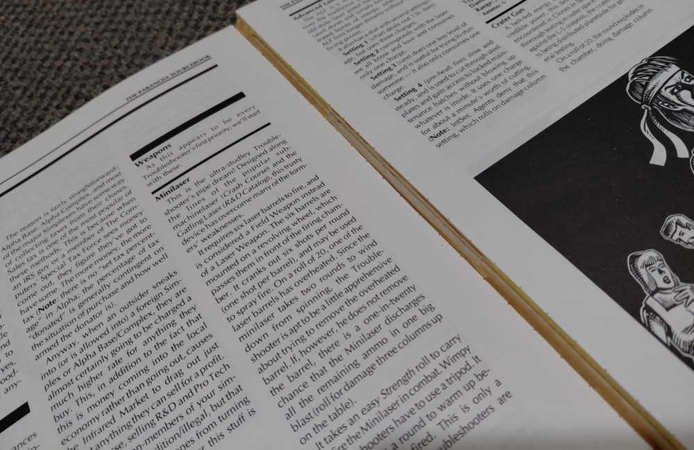 The Paranoia Sourcebook The Alpha Update - West End Games 12022 w/ Split binding