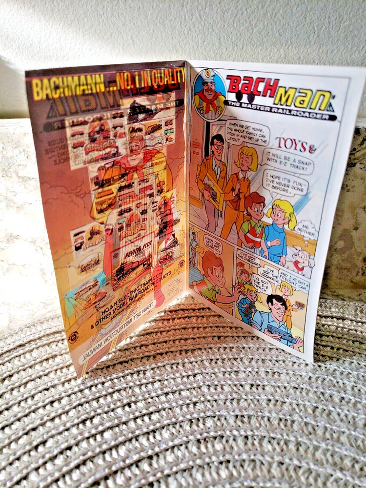 "BachMan, The Master Railroader" Comic Book Train Set Instruction Manual