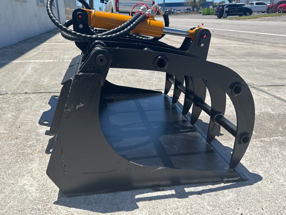 Mini Grapple Solid Bottom Attachment 44" Fits Mini Skid Steer Toro Dingo+More