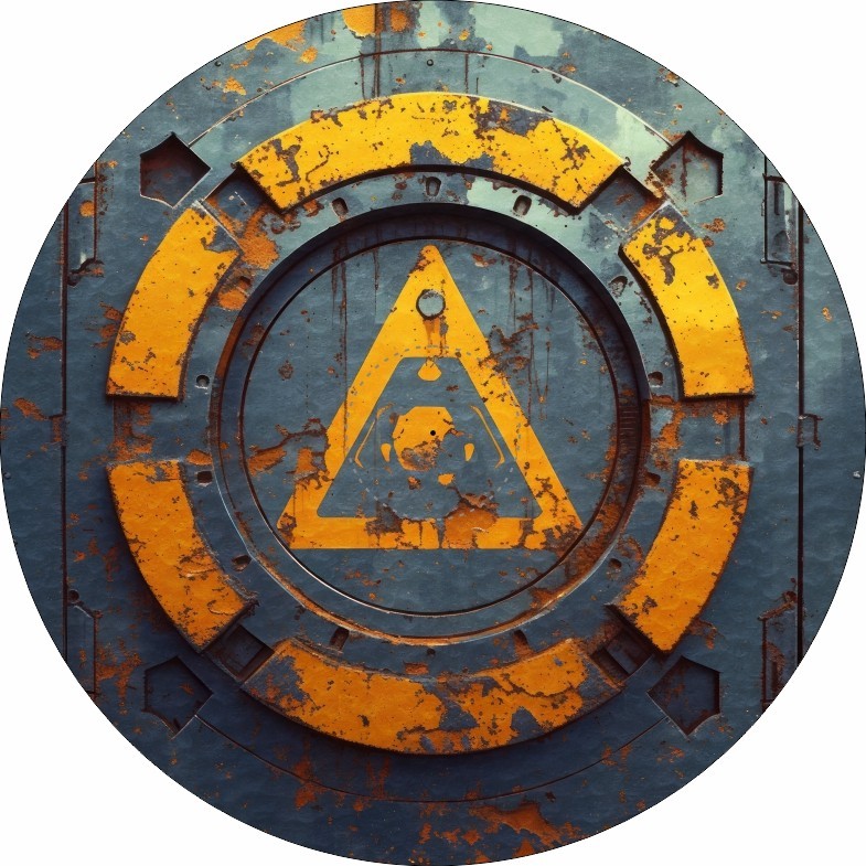 Objective Markers Set - 7.57" - Warning - Compatible w/ Warhammer 40K