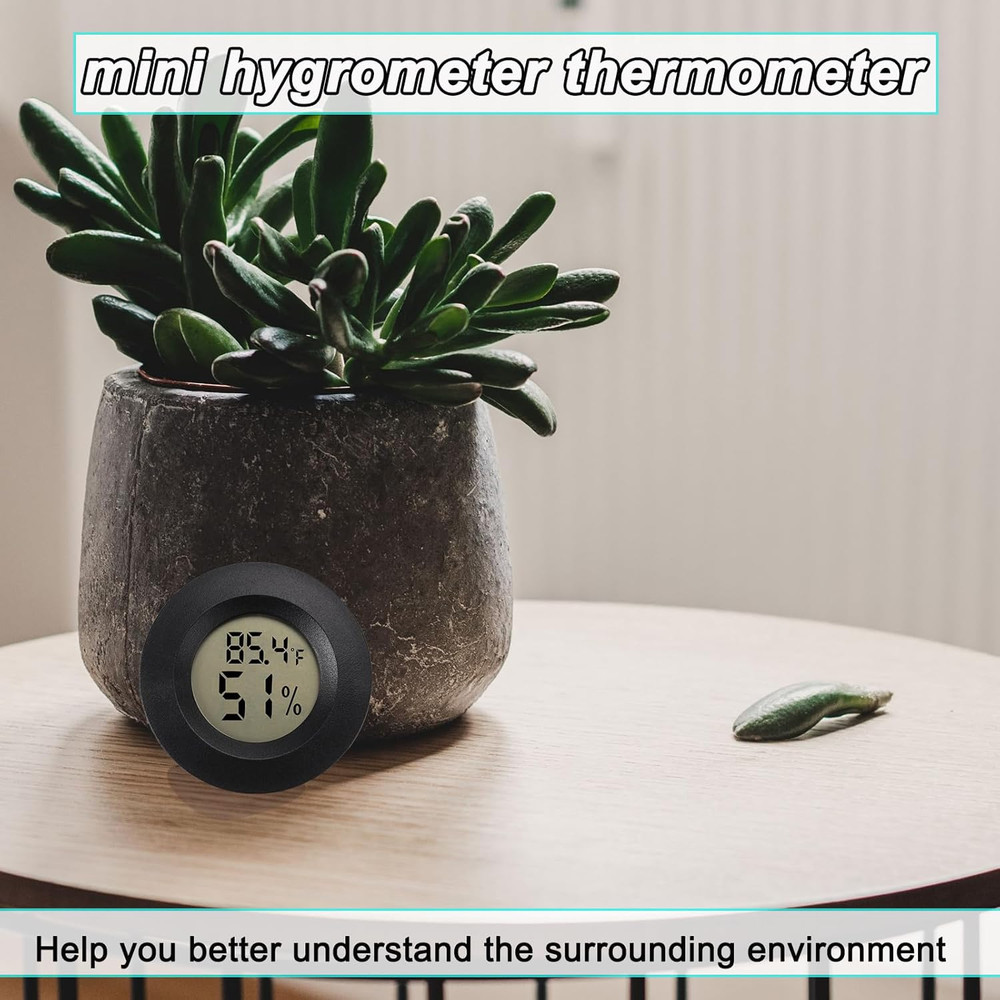 Mini Hygrometer Digital Thermometer Humidity Meter 2 Pack Hygrometer Thermometer