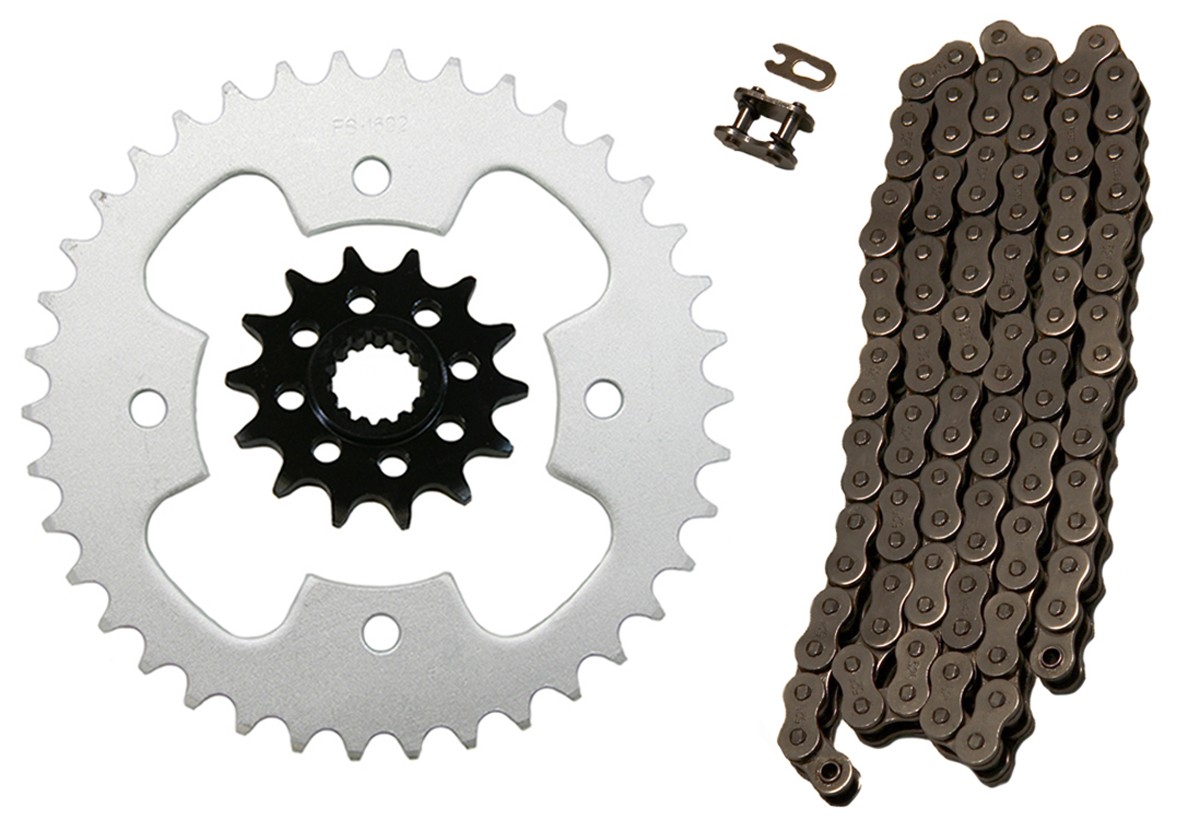 Natural 520x98 Drive Chain & 14/38 Sprockets for Polaris Outlaw 525 S 2008-2010