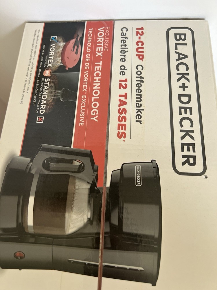 BLACK+DECKER 12-Cup* Programmable Coffeemaker, Black New Sealed Box