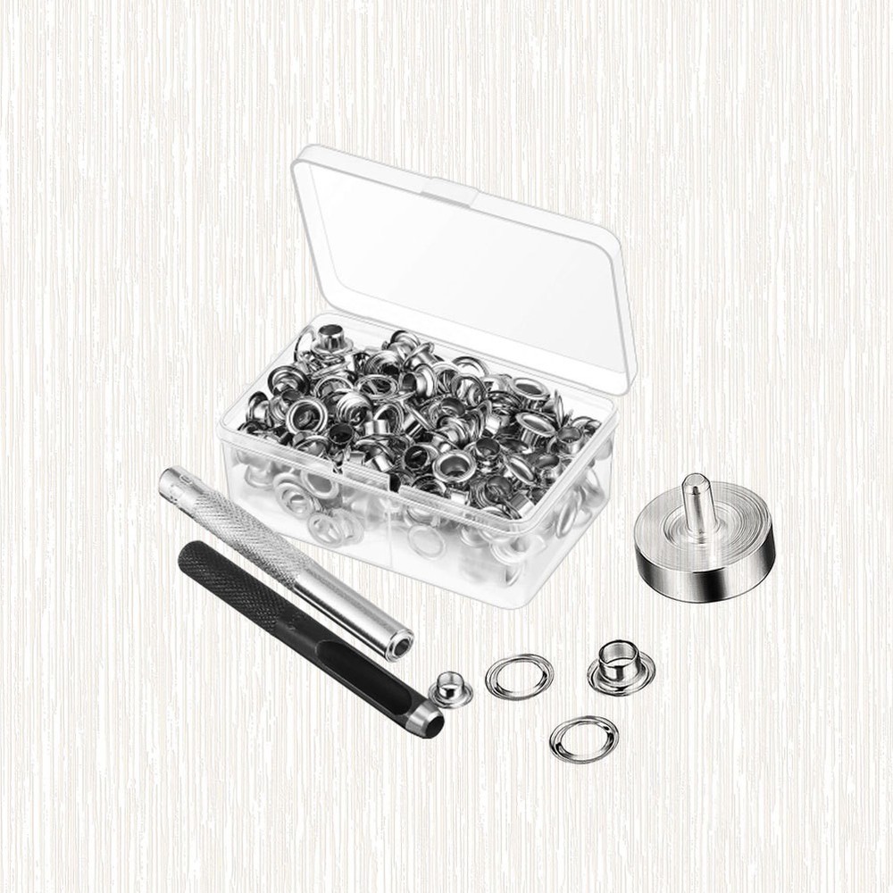 203 PCS Grommet Setting Tool Eyelet Pliers Kit Maker Eyelets Punch
