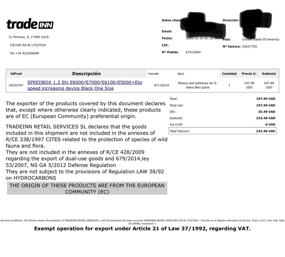Speedbox 1.2 + ETP for Shimano E8000/7000/E6100/E5000