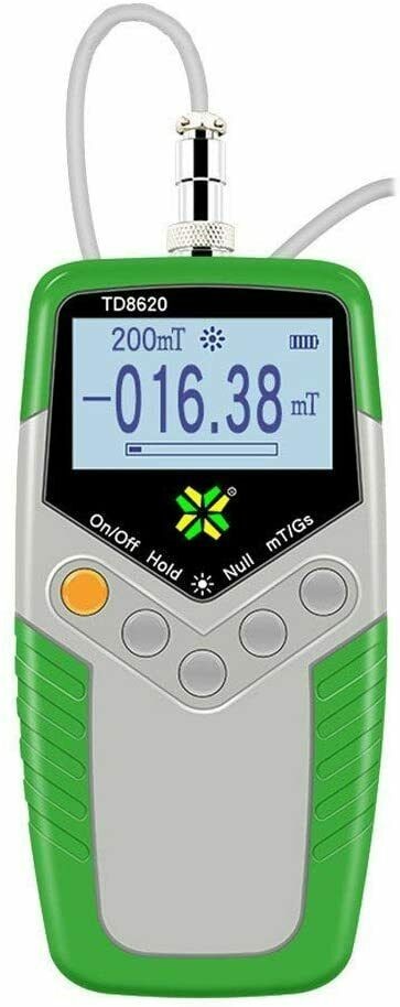 Digital Portable Gauss Meter with Display Class 5 Accuracy Range 200mt/2000mt