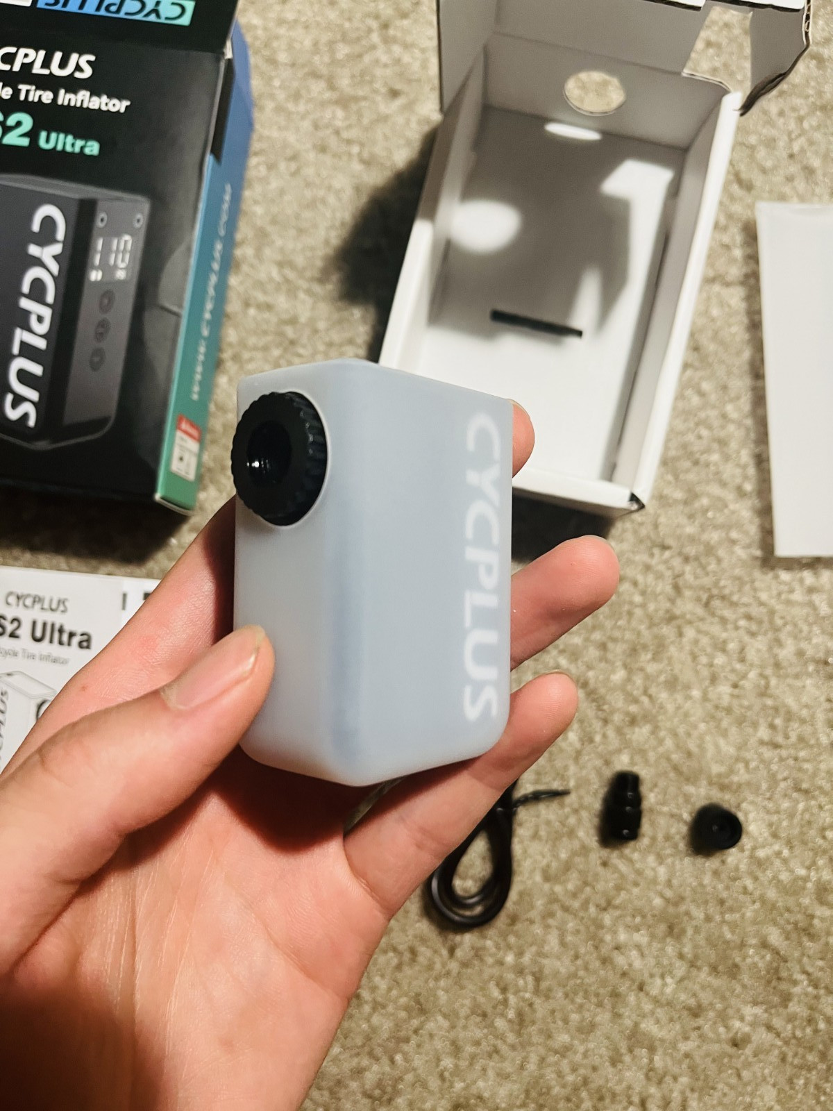 CYCPLUS AS2Ultra 120 PSI Electric Mini Pump, Gauge, Presta/Schrader - openbox