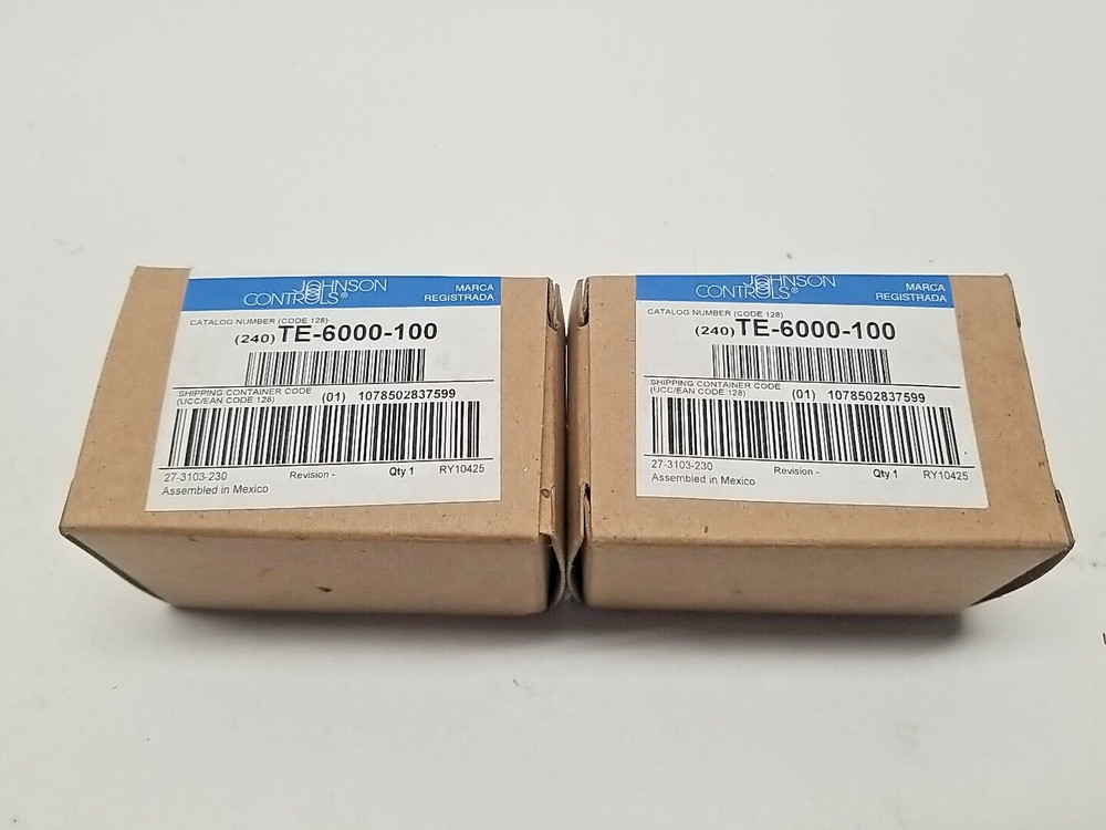Johnson Controls TE-6000-100 Temperature Sensor 2pk 1000 OHM same as TE-1700-100