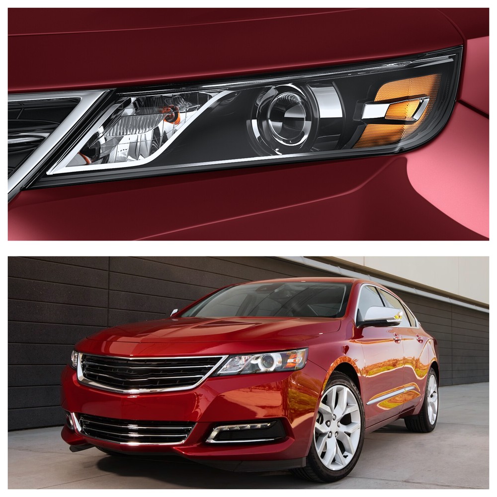Headlights Assembly Fit For 2014-2020 Chevy Impala Halogen Pair (Left+Right)