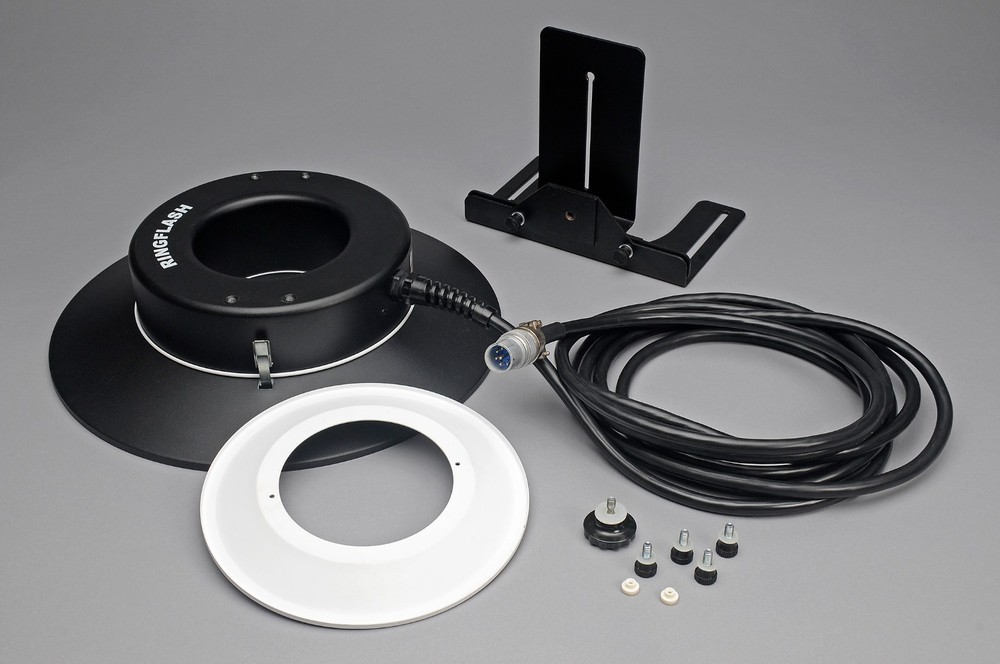 Bowens Ring Flash, 15" Diffuser, Camera Bracket, for Speedotron Black Line