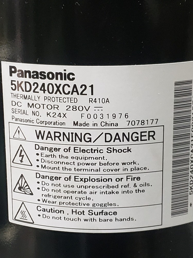 PANASONIC 5416A90055A AIR CONDITIONER COMPRESSOR, NIB