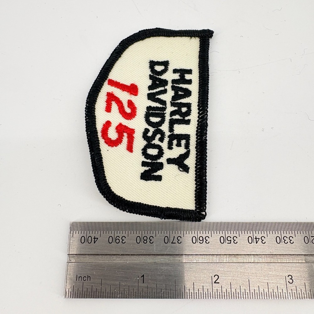 Vintage NOS Harley-Davidson Red & Black '125' Patch