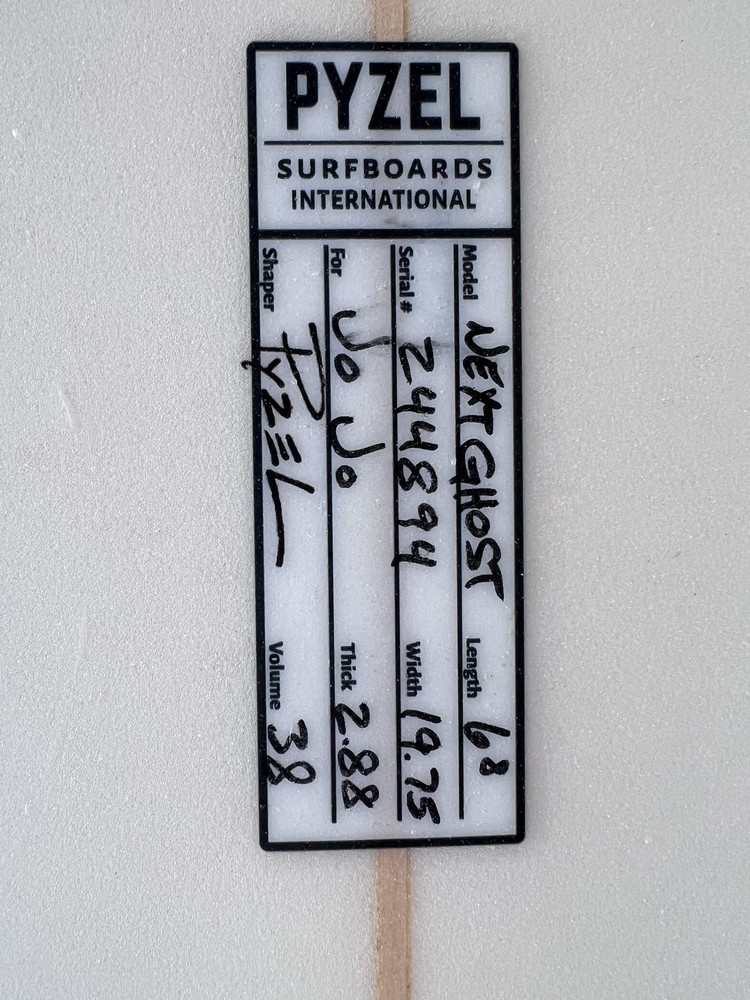 6'8" Pyzel Next Ghost surfboard Used