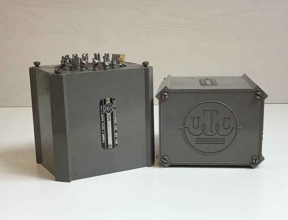 Pair of UTC LS-33 vintage Transformers