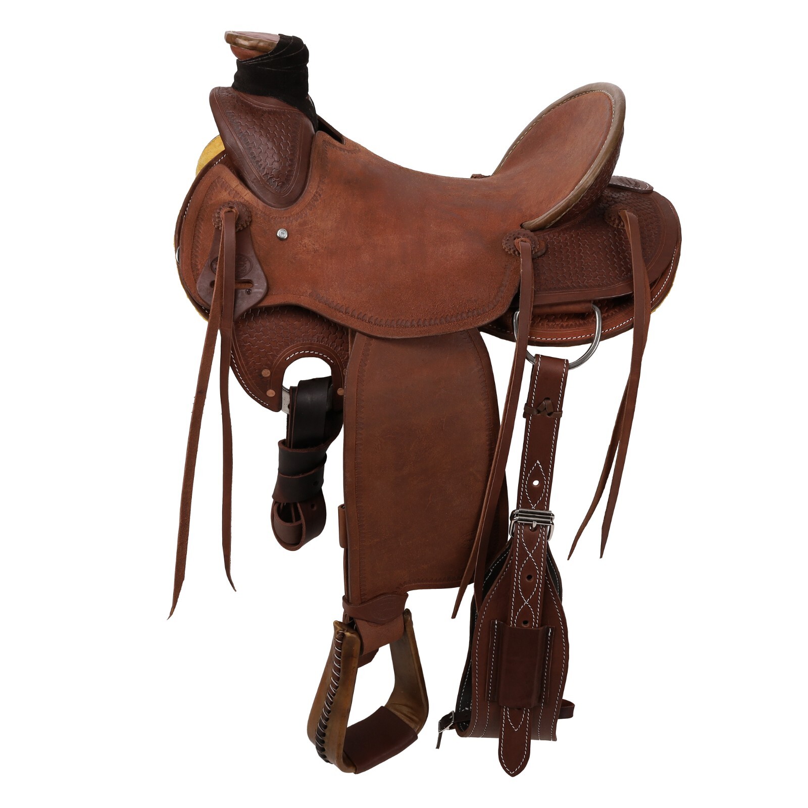 Signature Series Roughout Roper Saddle Back Cinch Full QH Bars 15" 16" 17" NEW
