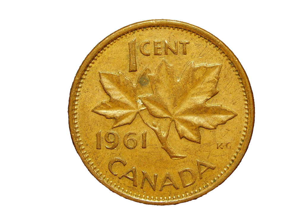 CANADA  1961 ONE CENT COIN  #45