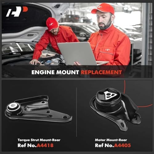 2PCS Engine Motor Mount and Torque Strut Mount Set Compatible with Mazda 3