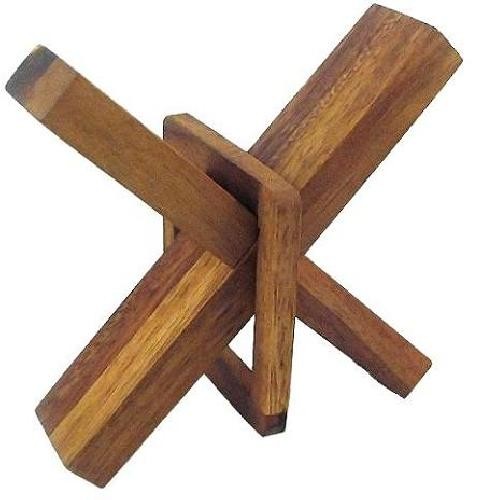 Crazy X - Brain Teaser Wooden Puzzle