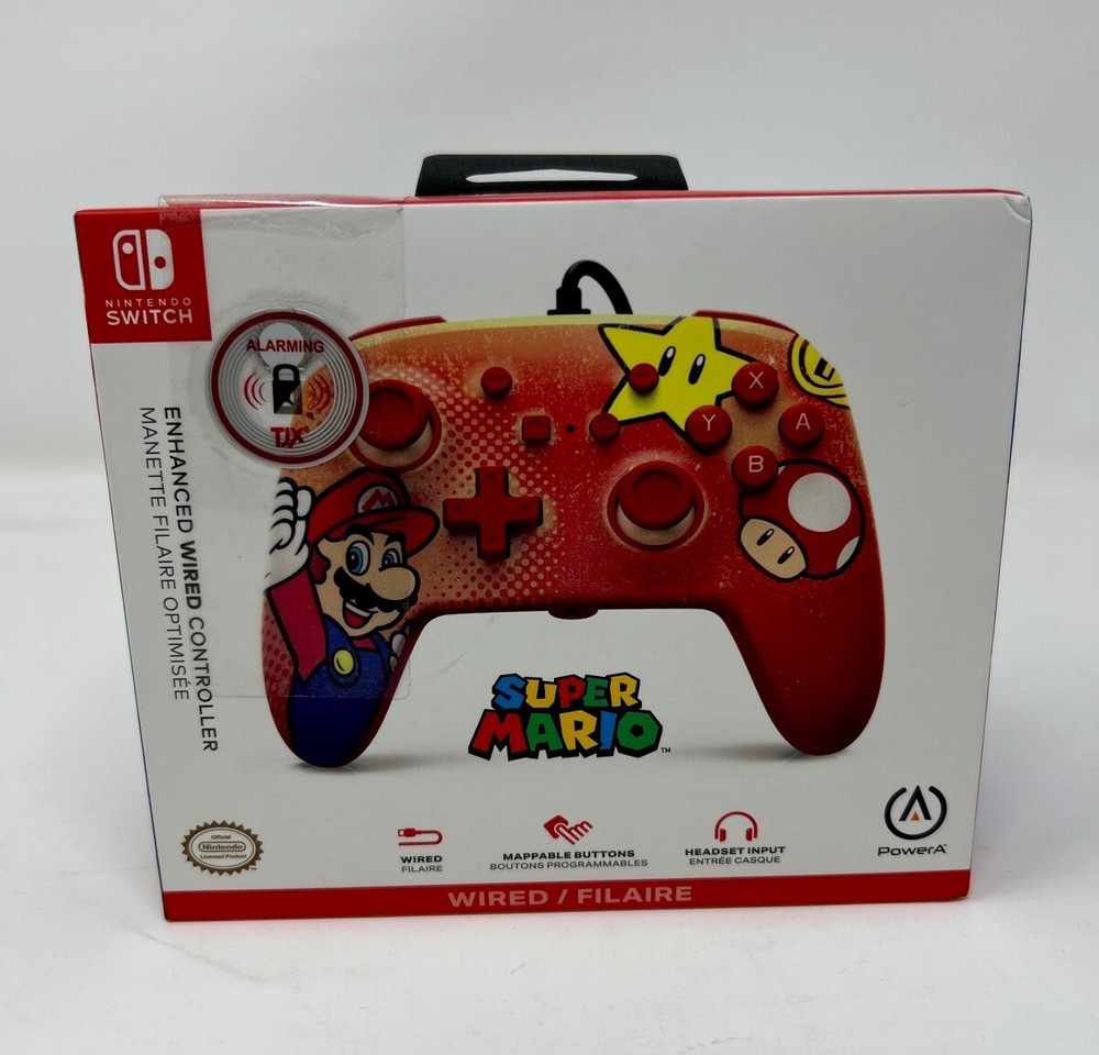 PowerA - Enhanced Wired Controller for Nintendo Switch - Mario Vintage