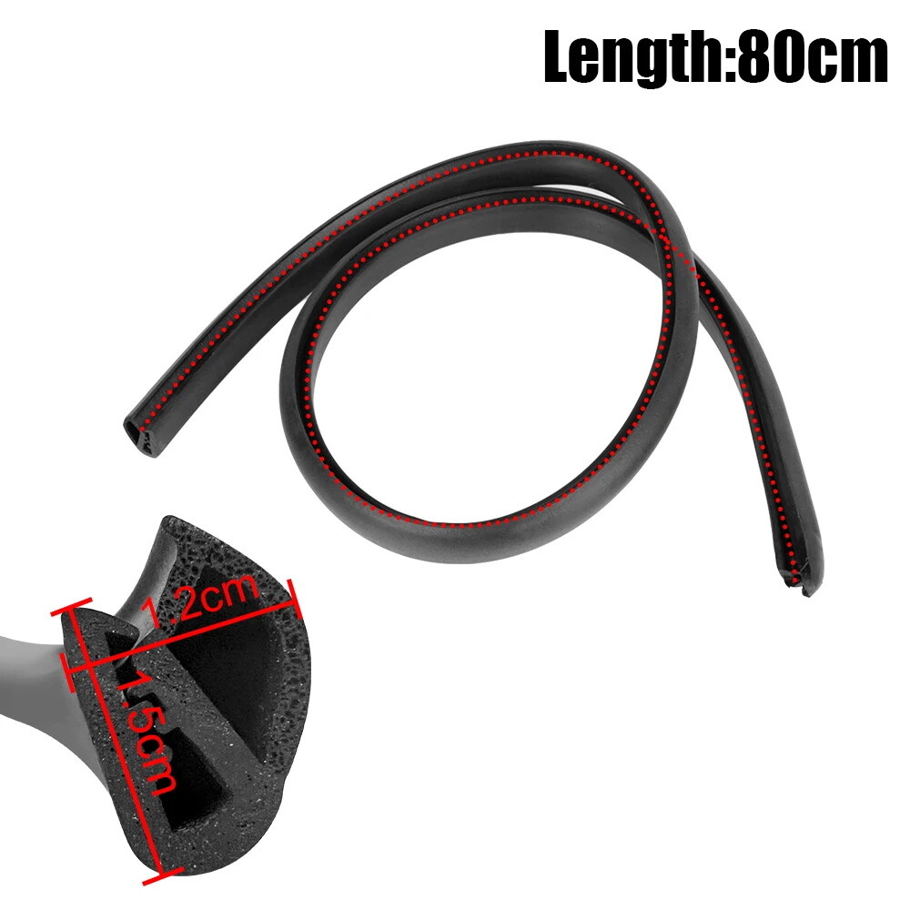 2X B Pillar Car Door Edge Weatherstrip Soundproof Rubber Seal Strip For Toyota