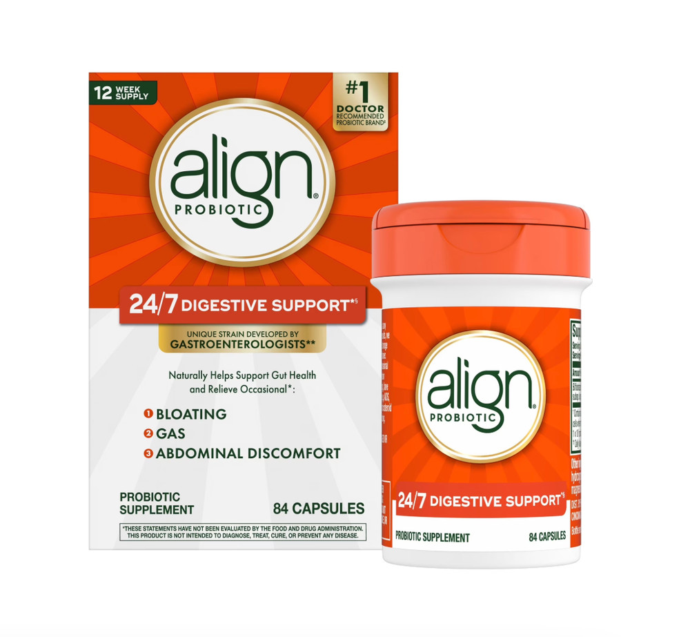 Align Probiotic 24/7 Digestive Support 84 Tabs x2 Boxes Total 168  Exp 2027