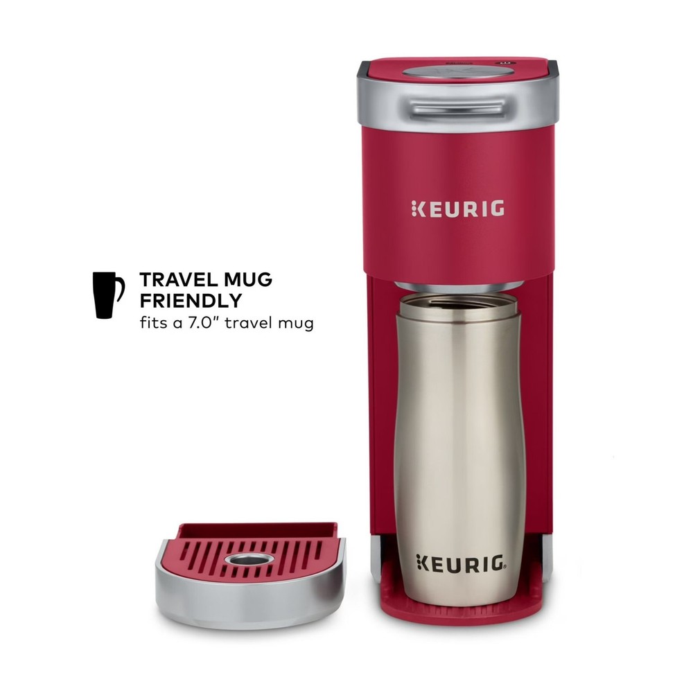 Keurig K-Mini Plus Single Serve Coffee Maker (Cardinal Red, Refurbished)