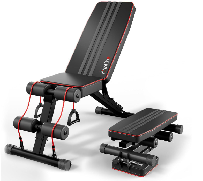 Adjustable Folding Weight Bench for Home Gym, 660 lbs Capacity Multi-Functional