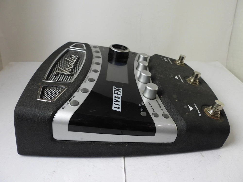 Digitech VLFX Vocalist Live FX Vocal Multi Effects Processor Pedal + PSU